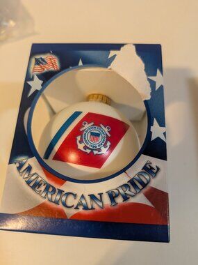 Krebs "American Pride" glass ball ornament, NWT